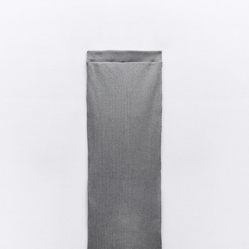 Zara Gray Ribbed Set NWT - Picture 3 of 4